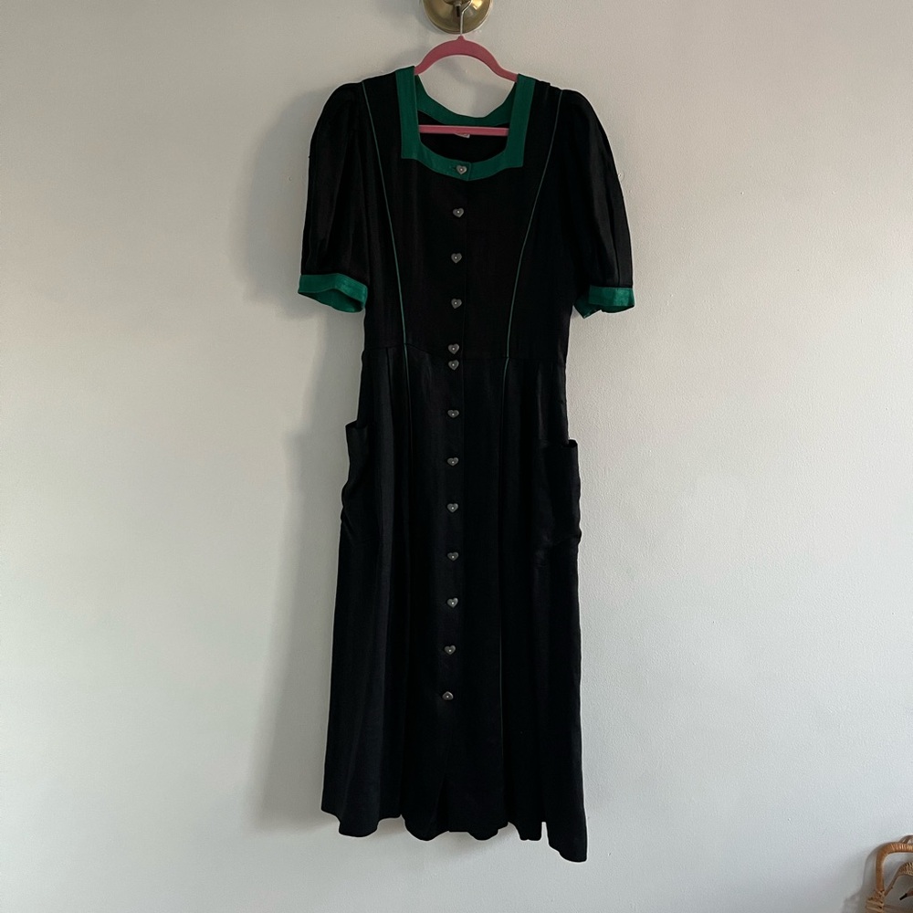 Sportalm Square-Neck Dress With Heart Buttons - image 3